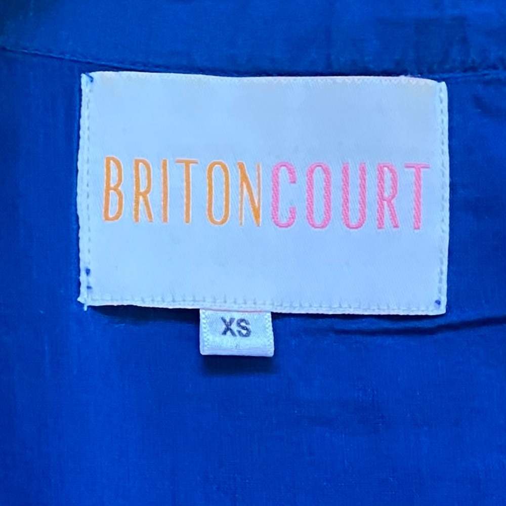 french blue Briton Court tiered dress - Picture 3 of 8